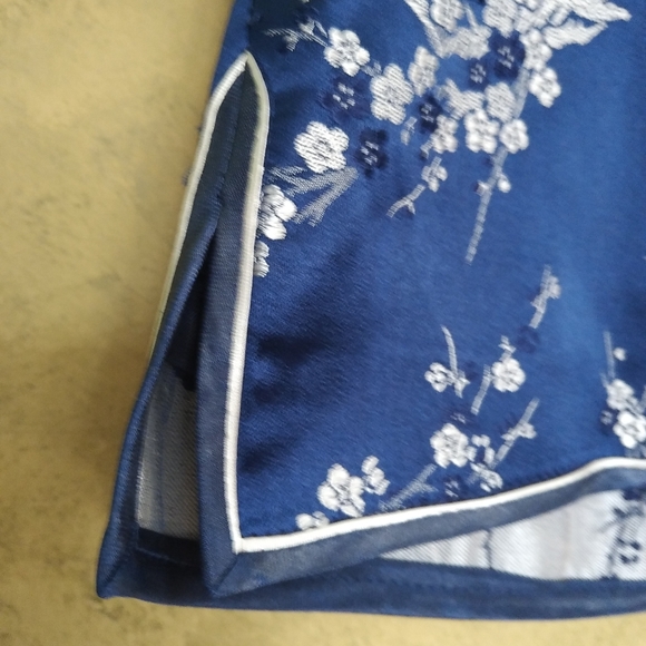 Vintage 90s Y2K Traditional Chinese Genuine Silk Qipao Top - Picture 7 of 10